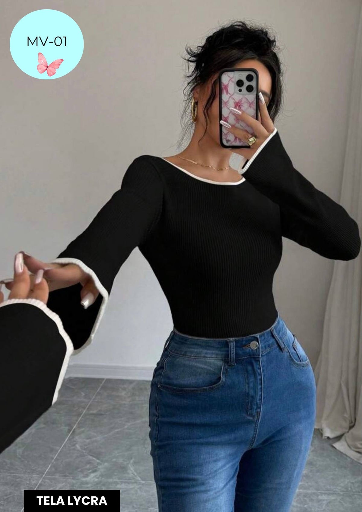 Blusa MV-01 NEGRO