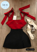 Conjunto CR-12 ROJO/NEGRO