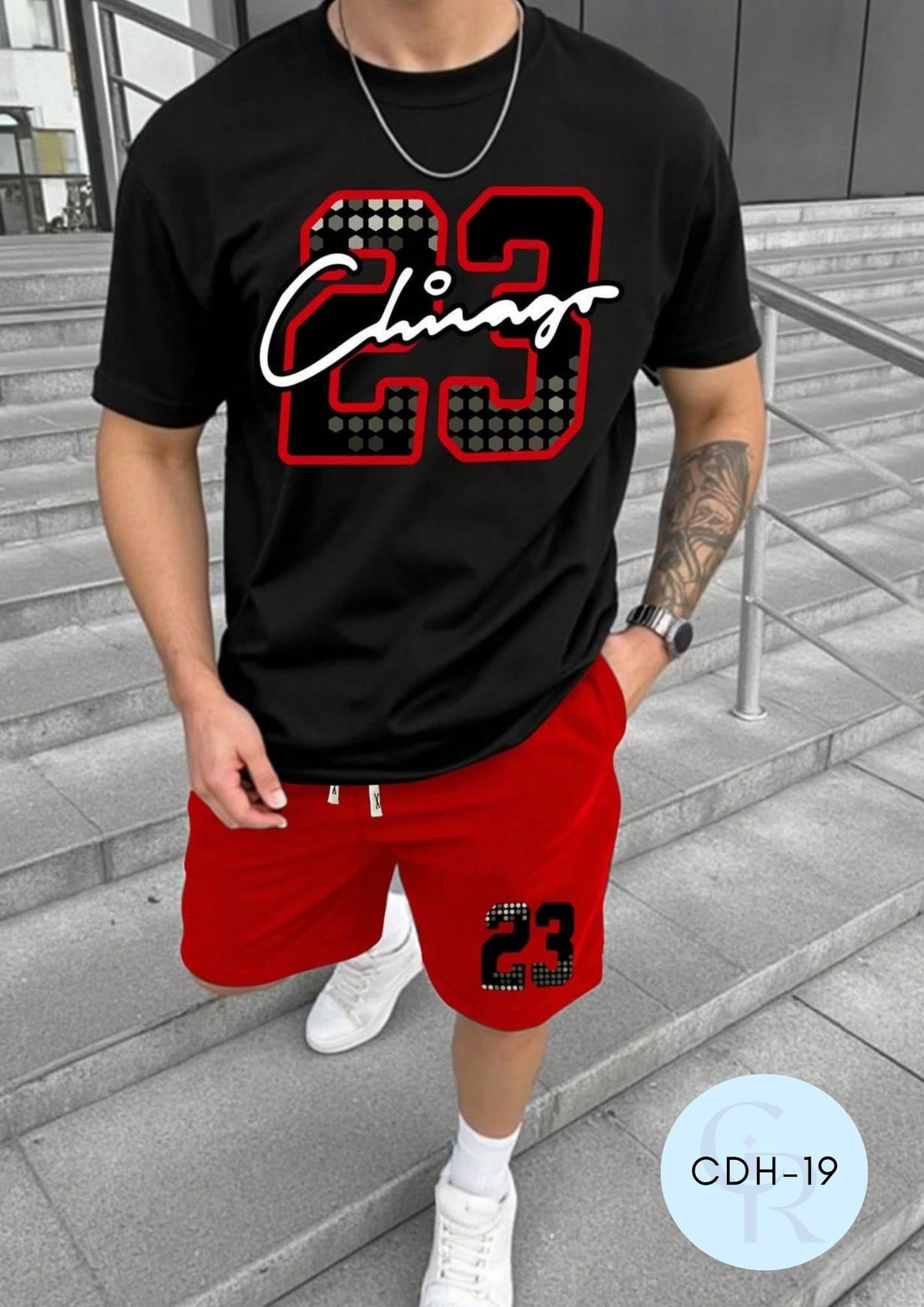 Conjunto CDH-19 NEGRO/ROJO