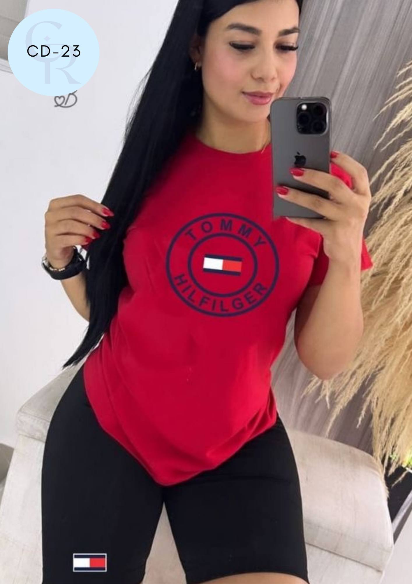 Conjunto CD-23 ROJO/NEGRO