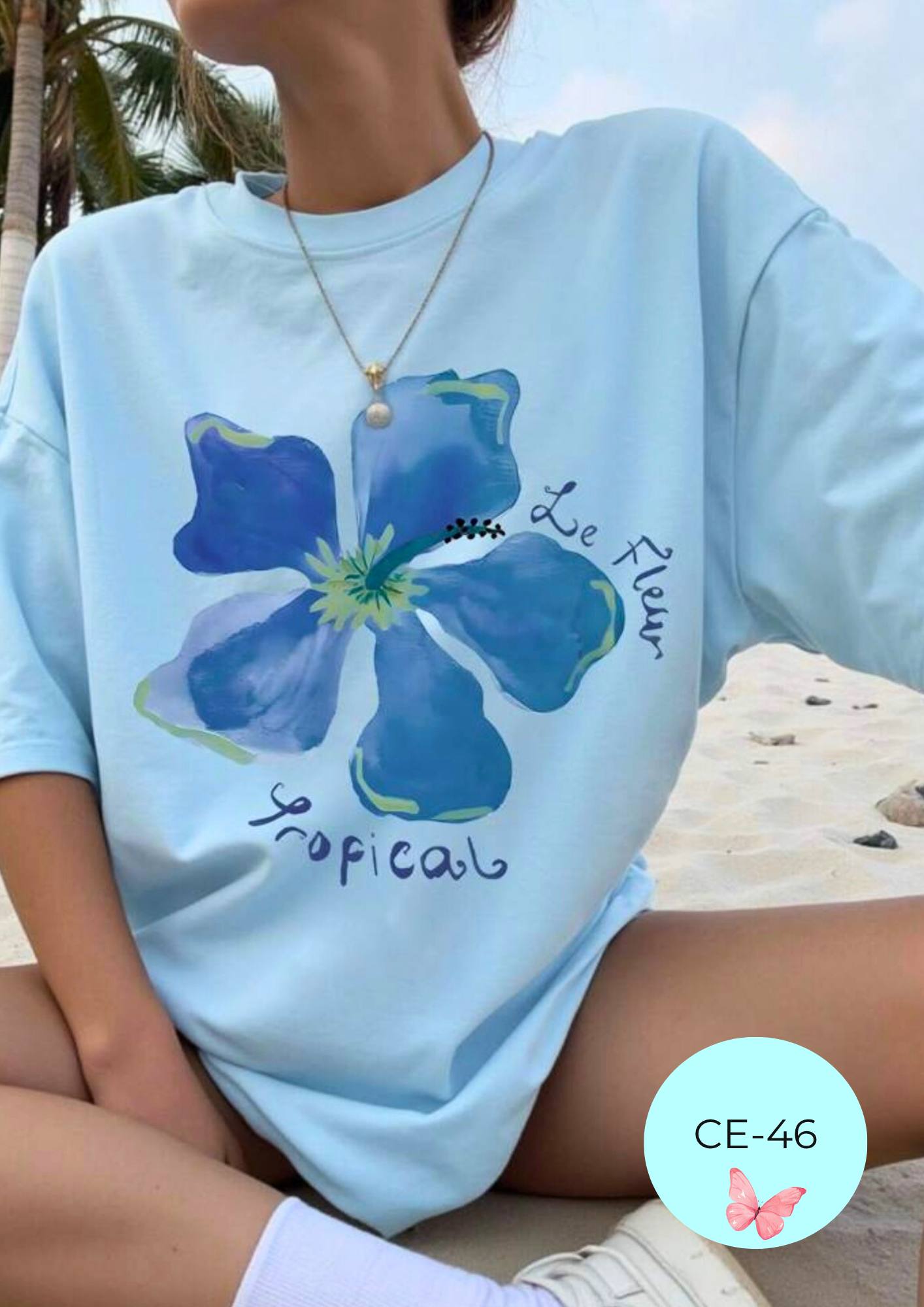 Camiseta CE-46 CELESTE