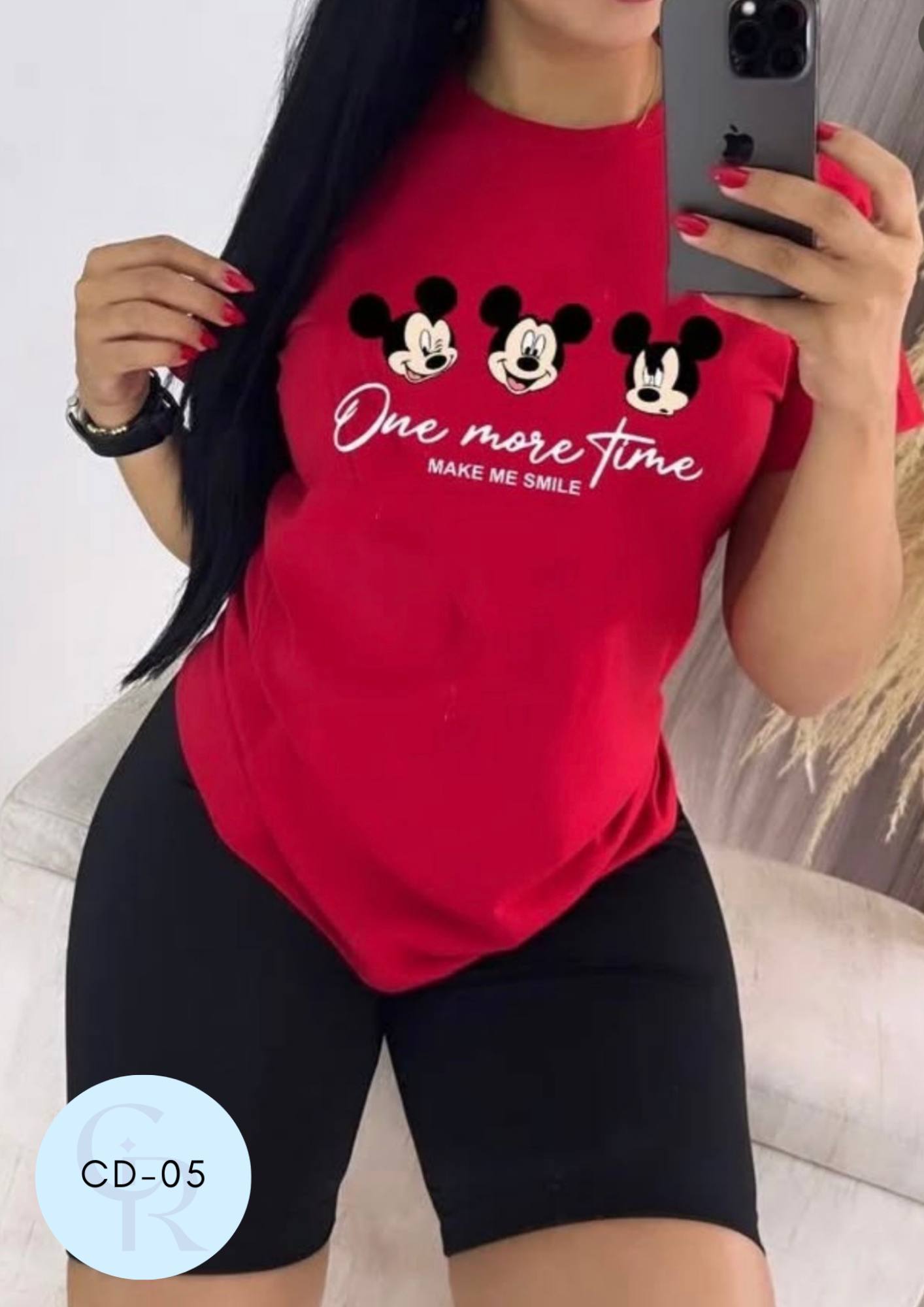 Conjunto CD-05 ROJO/NEGRO