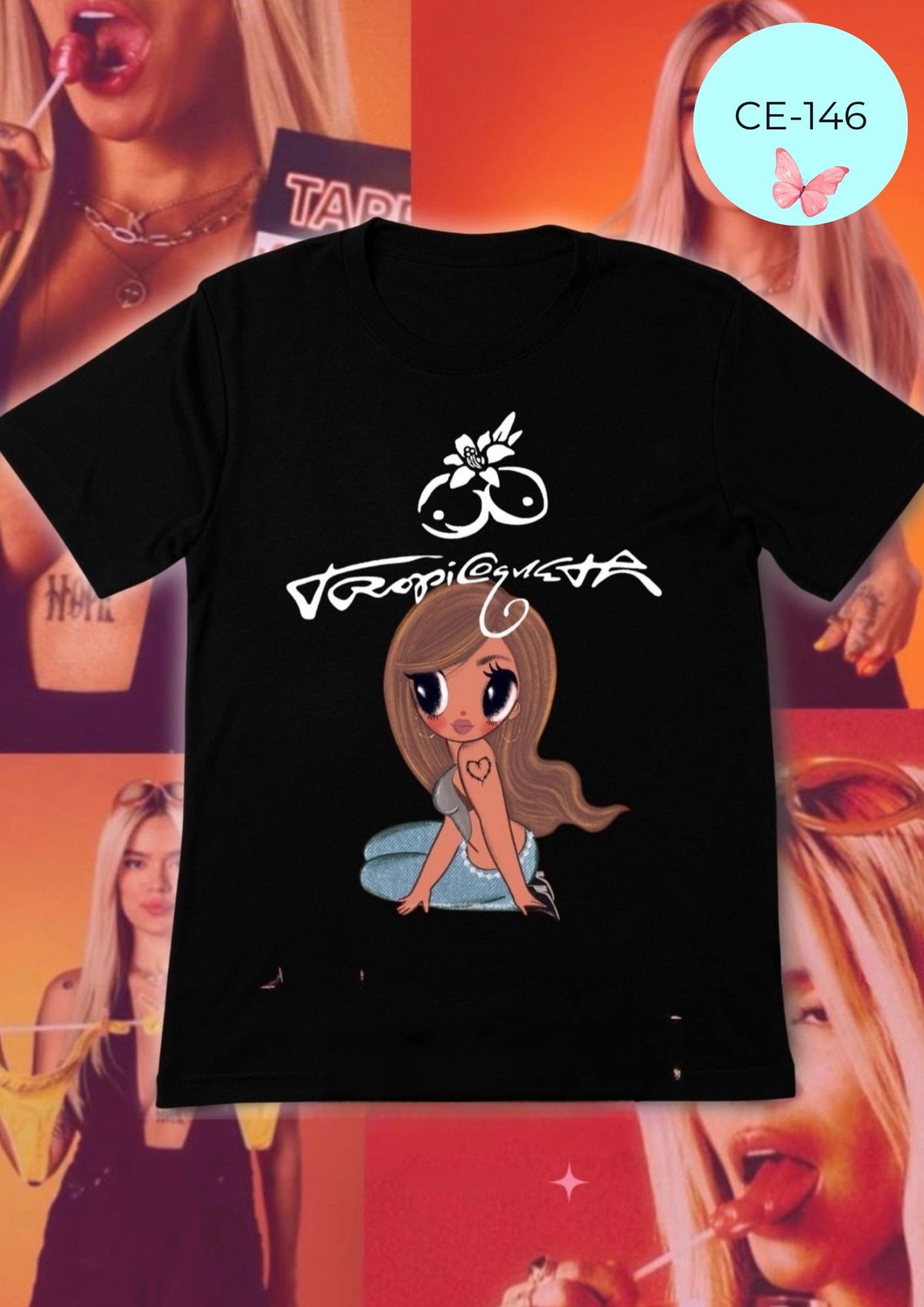Camiseta CE-146 NEGRO
