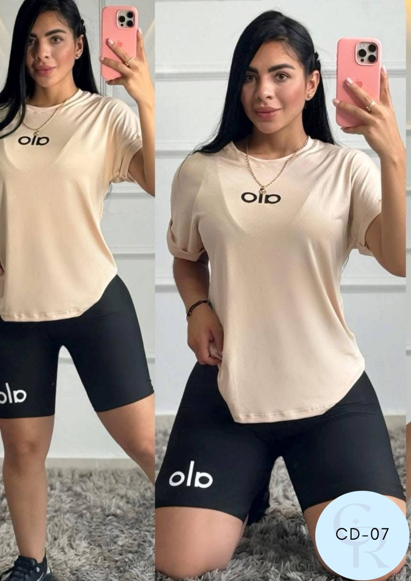 Conjunto CD-07 BEIGE/NEGRO