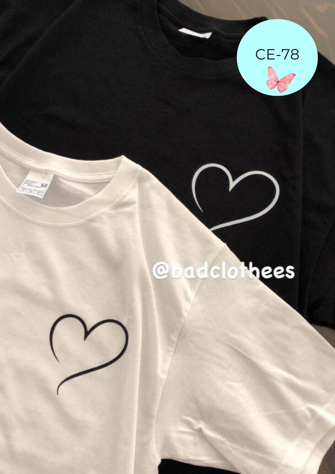 Camiseta CE-78 BLANCA/NEGRA